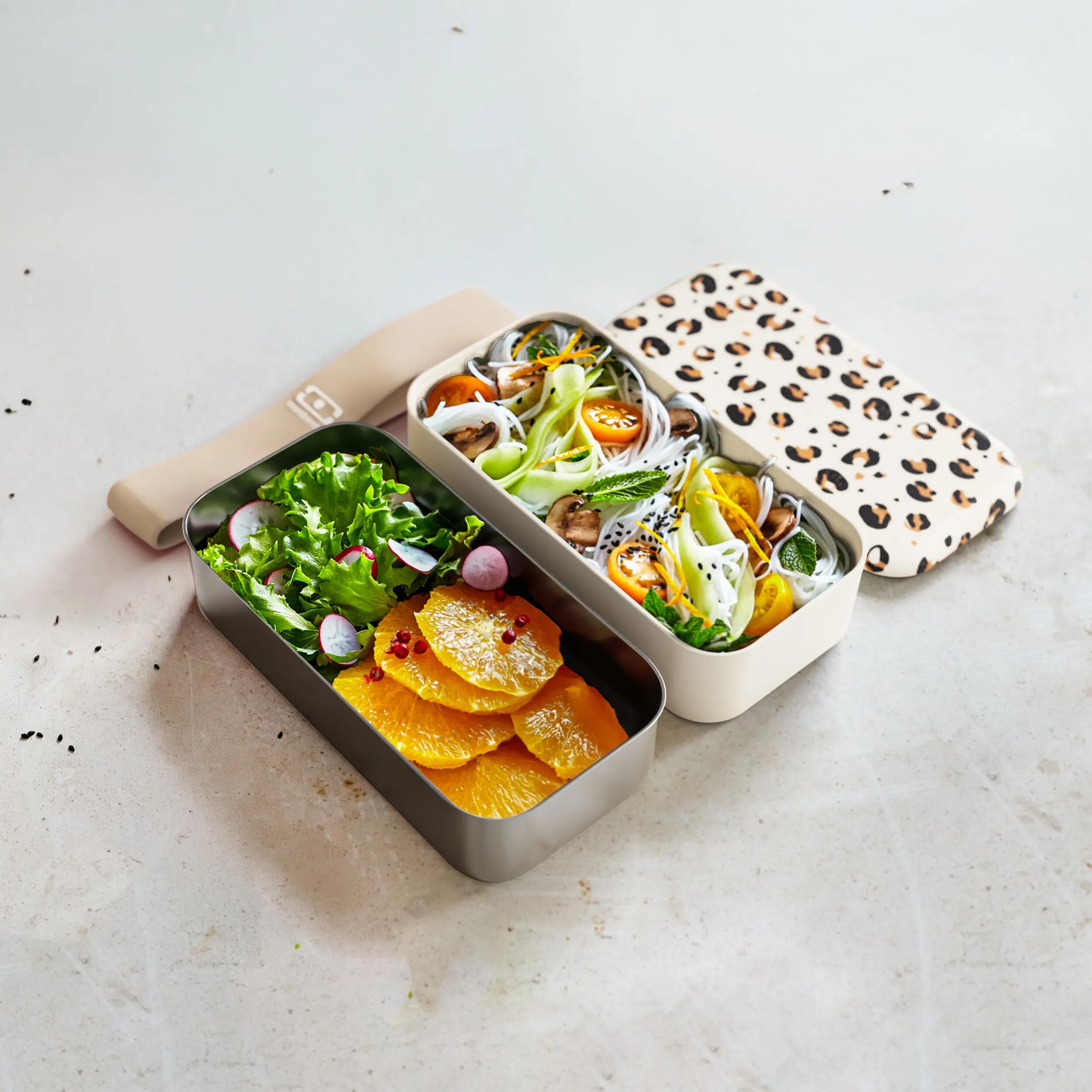Boite repas métal 2 étages 1,2L|Camping, Randonnée|Passe au micro-ondes|Sense 4/5