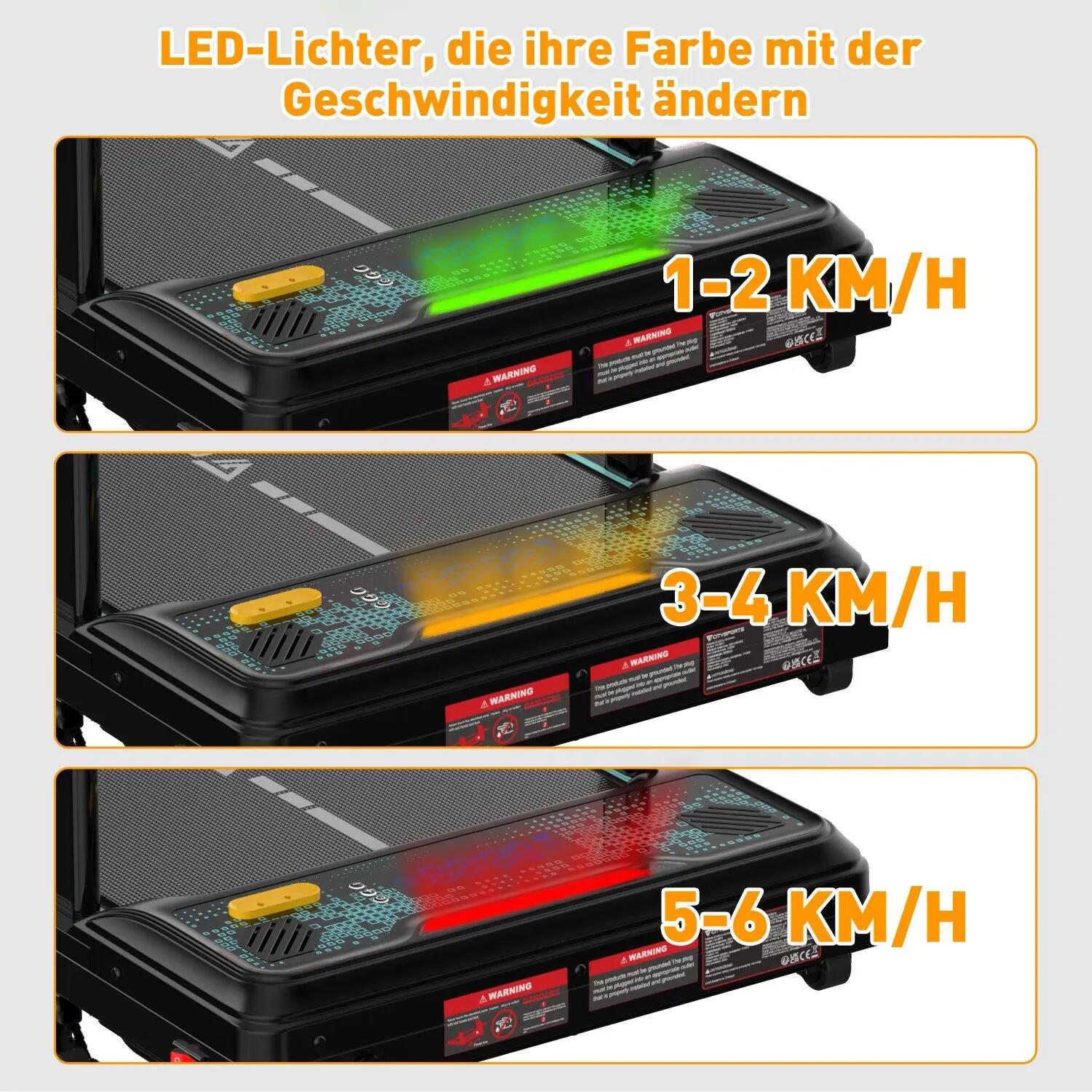 Tapis de Marche Inclinable 14%. 440W, 6.0km/h, Bluetooth,Accoudoirs amovibles 2/7