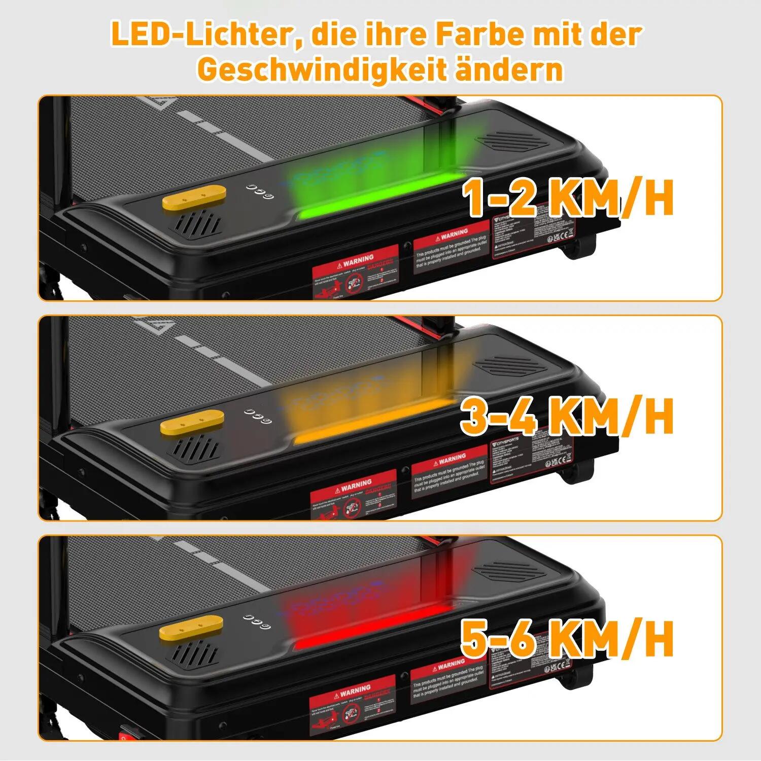 Laufband mit 13,41 % Steigung. 440 W, 6,0 km/h, Bluetooth, abnehmbare Armlehnen 4/7