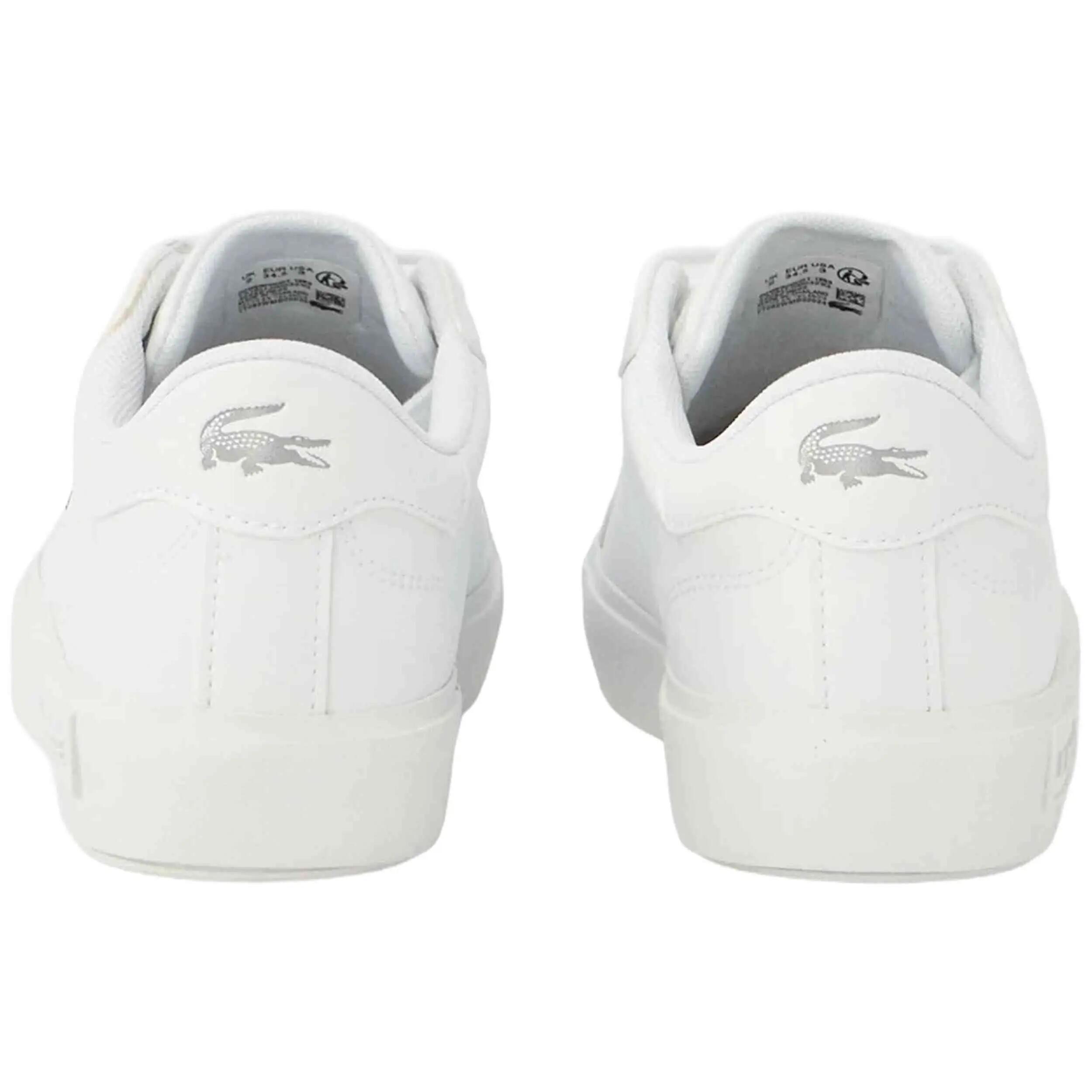 Sapatilhas Lacoste modelo Powercourt Classic "Blanco" para crianças unissex 2/4