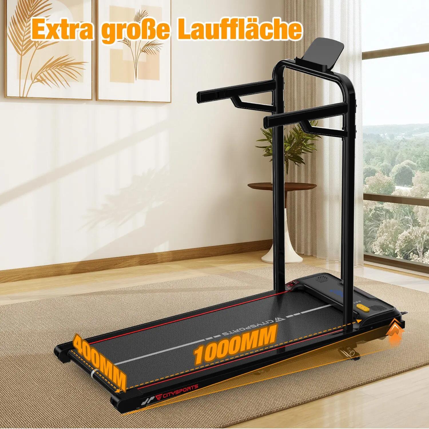 Laufband mit 13,41 % Steigung. 440 W, 6,0 km/h, Bluetooth, abnehmbare Armlehnen 3/7