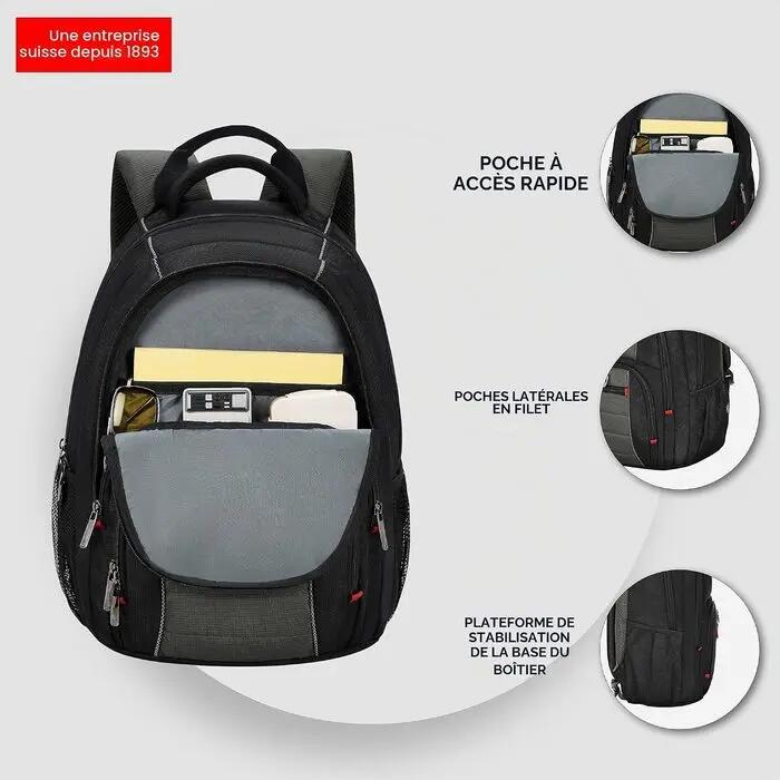 Sac à dos ordinateur WENGER PILLAR 16" Noir 2/6