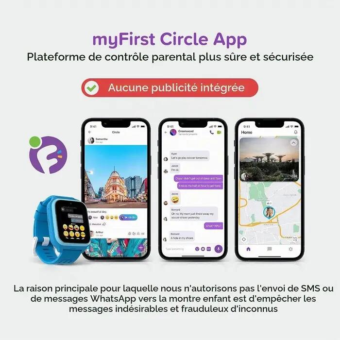Montre connectée FONE M1 Bleu acier 7/7