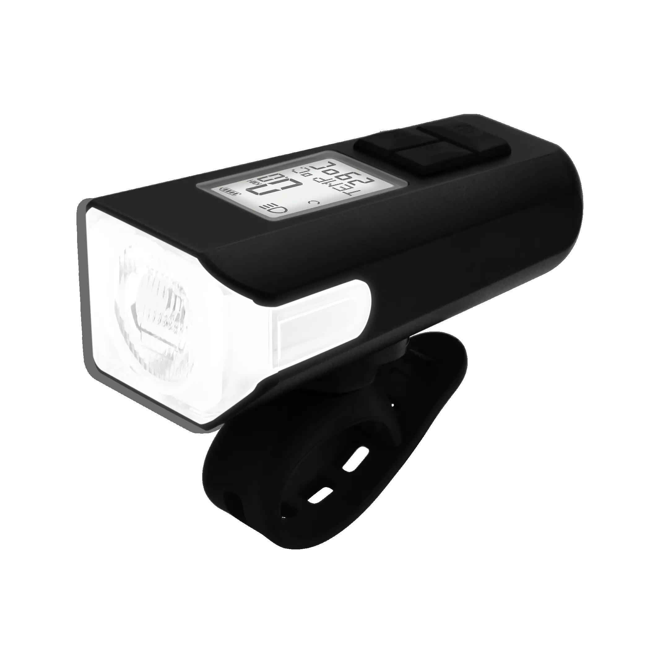 Lampka Rowerowa Przednia 60 LED LUX z Licznikiem 23 Funkcje 2w1 2/5