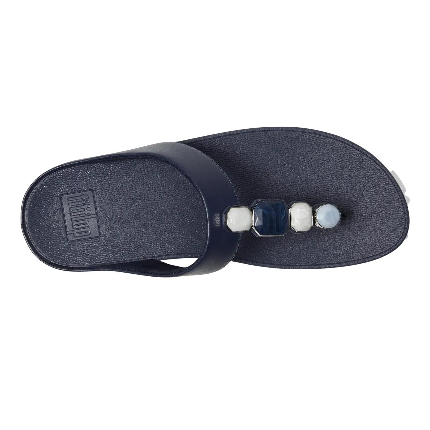 Sandales Motif/style Pierre FINO Femme (Bleu Nuit) 4/6