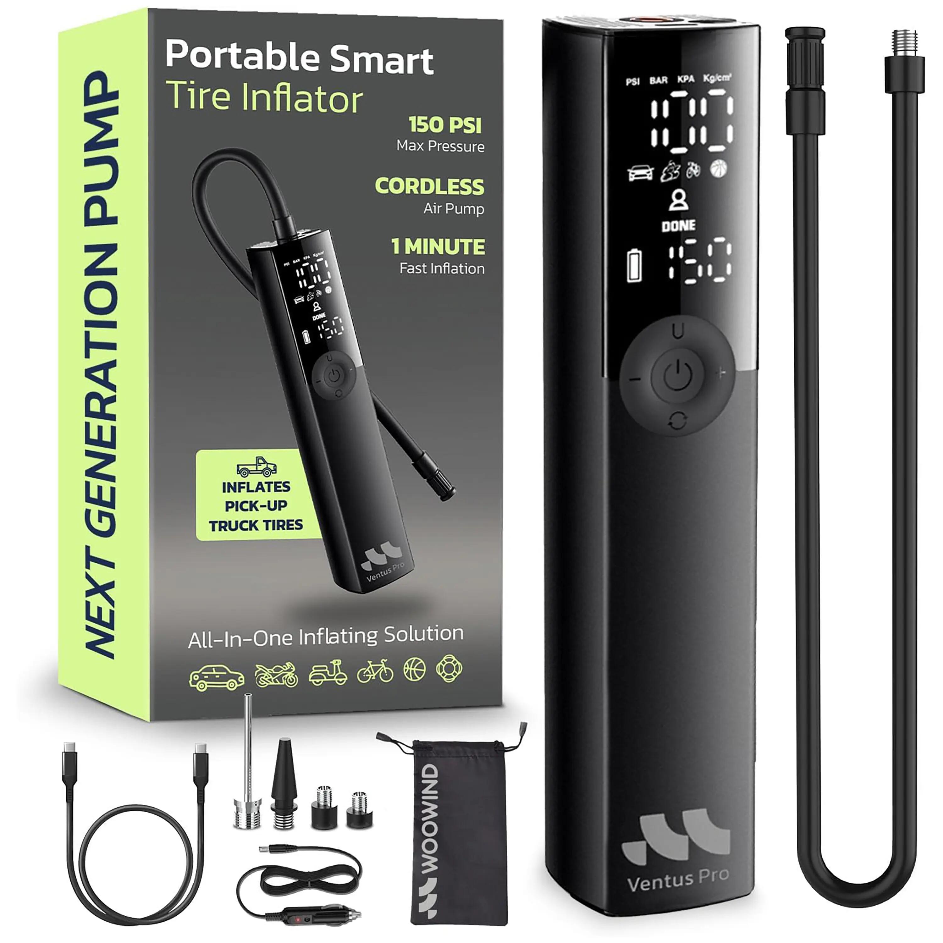 Woowind Ventus Pro Kompakter tragbarer Inflator, schwarz 13/13