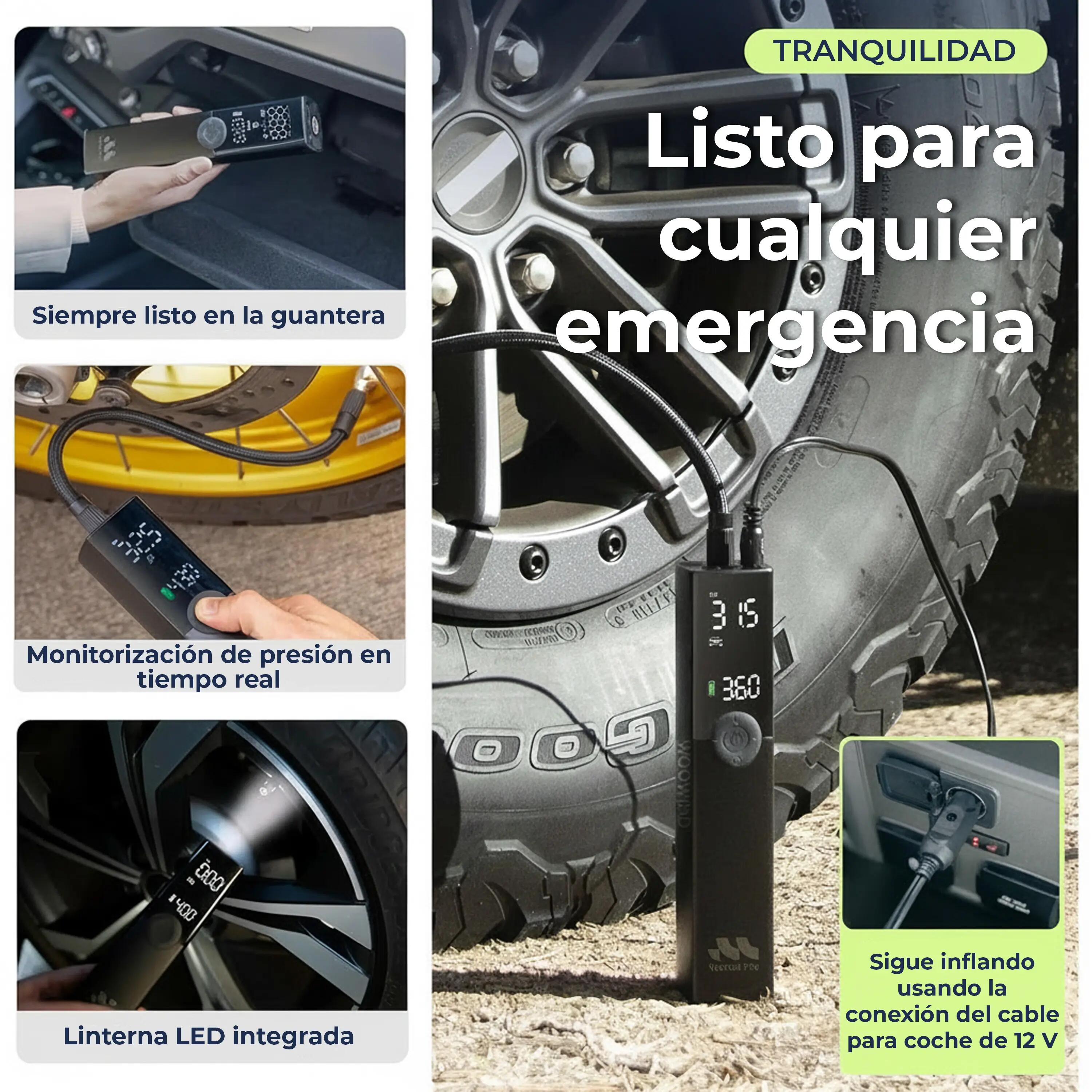 Woowind Ventus Pro Kompakter tragbarer Inflator, schwarz 11/13