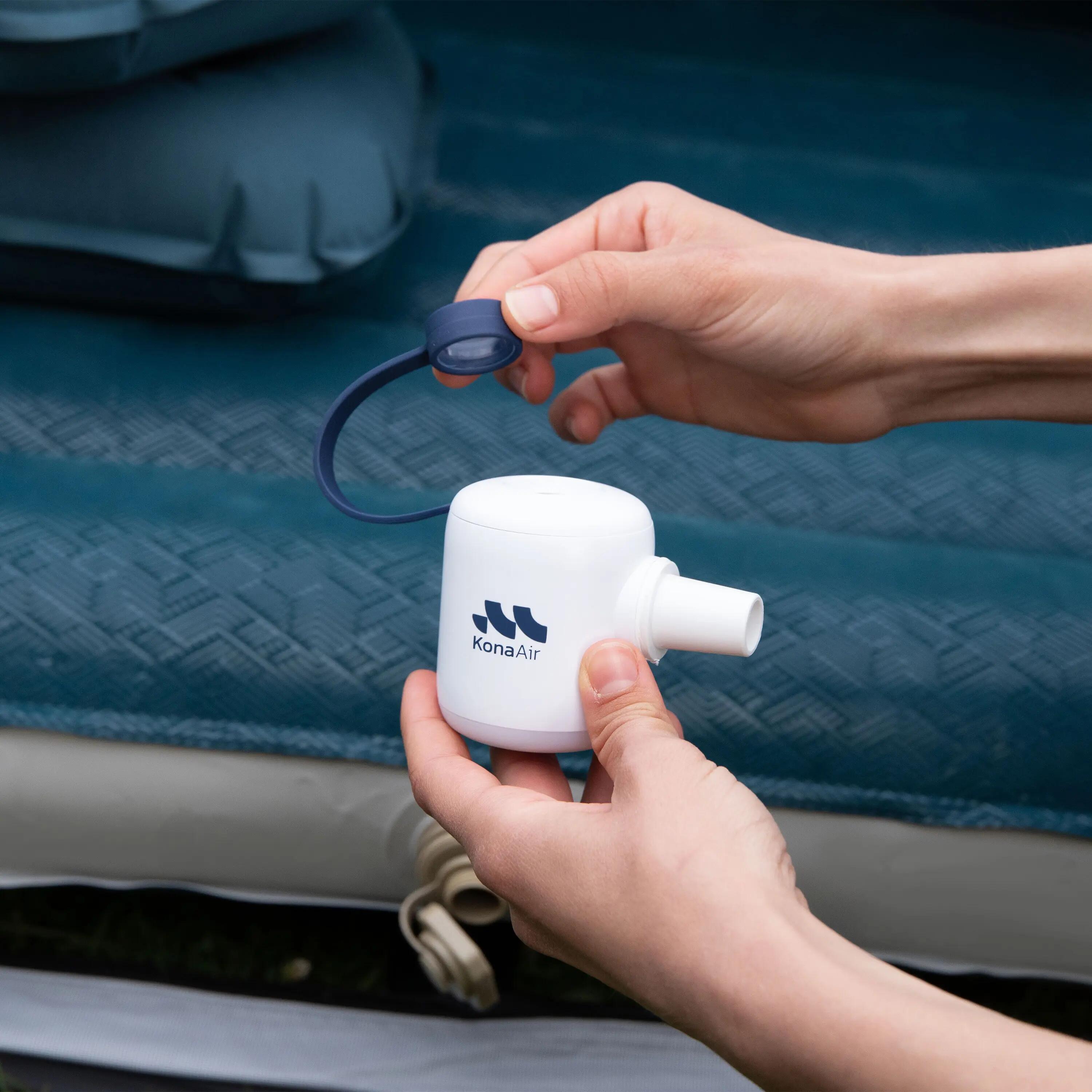 Woowind Kona Air mini inflador portátil blanco y azul 6/13