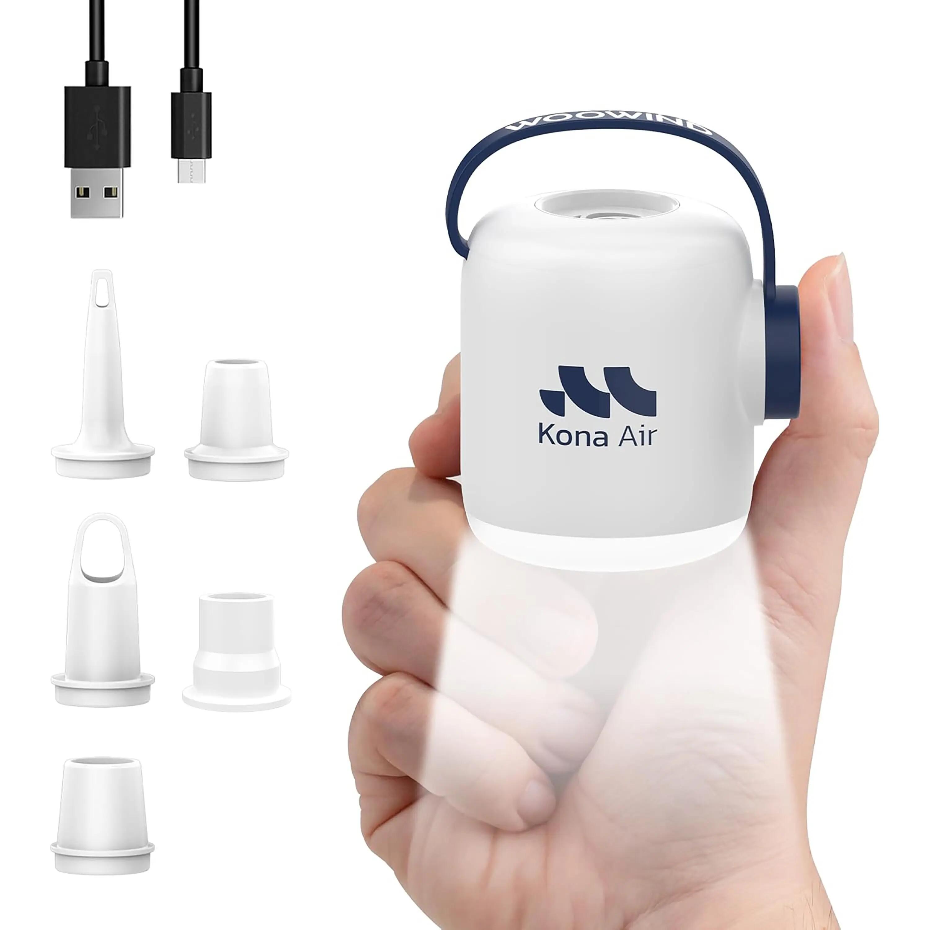 Woowind Kona Air mini inflador portátil blanco y azul 5/13