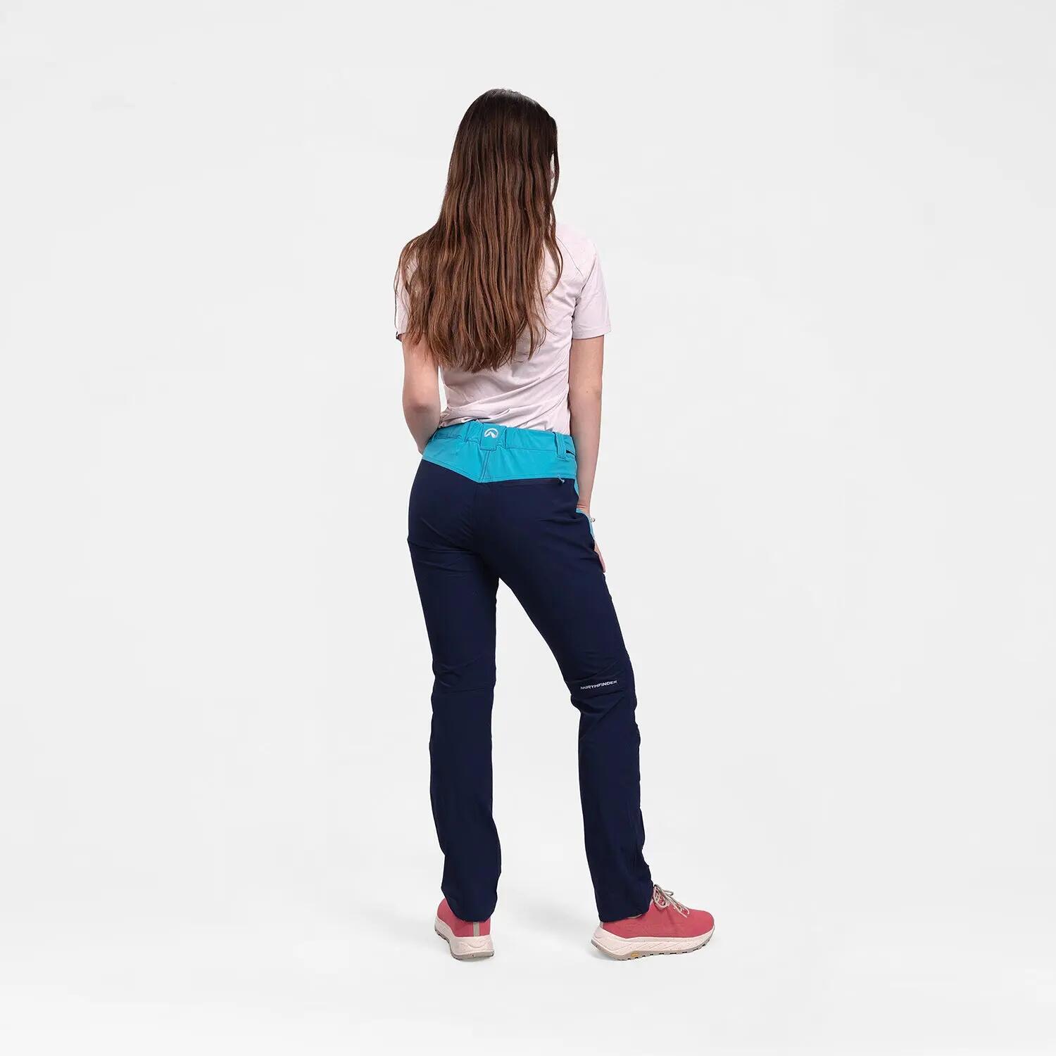 Dámské turistické kalhoty 4-way stretch PLARET1 3/5