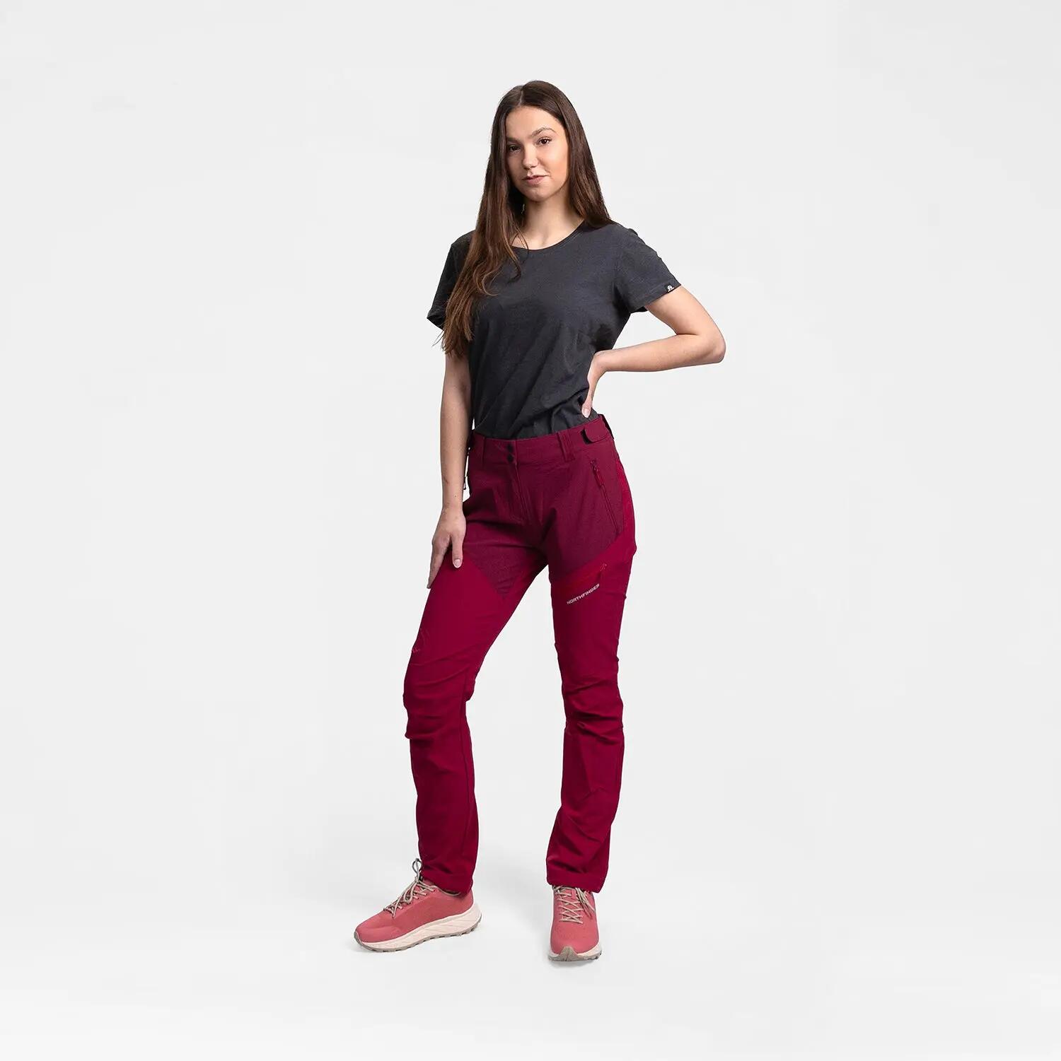 Dámské turistické kalhoty 4-way stretch PLARET1 2/4