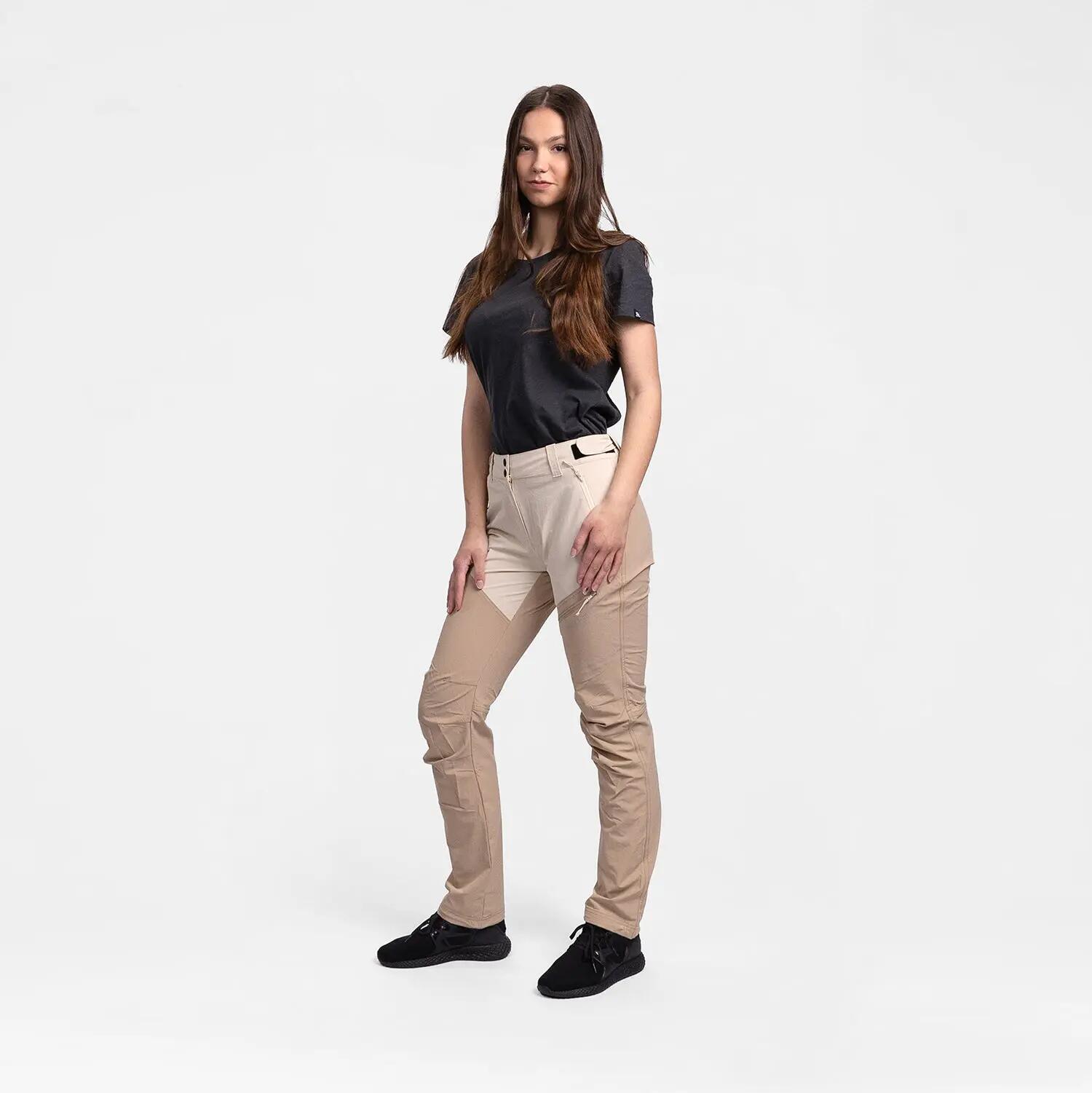 Dámské turistické kalhoty 4-way stretch PLARET1 3/5
