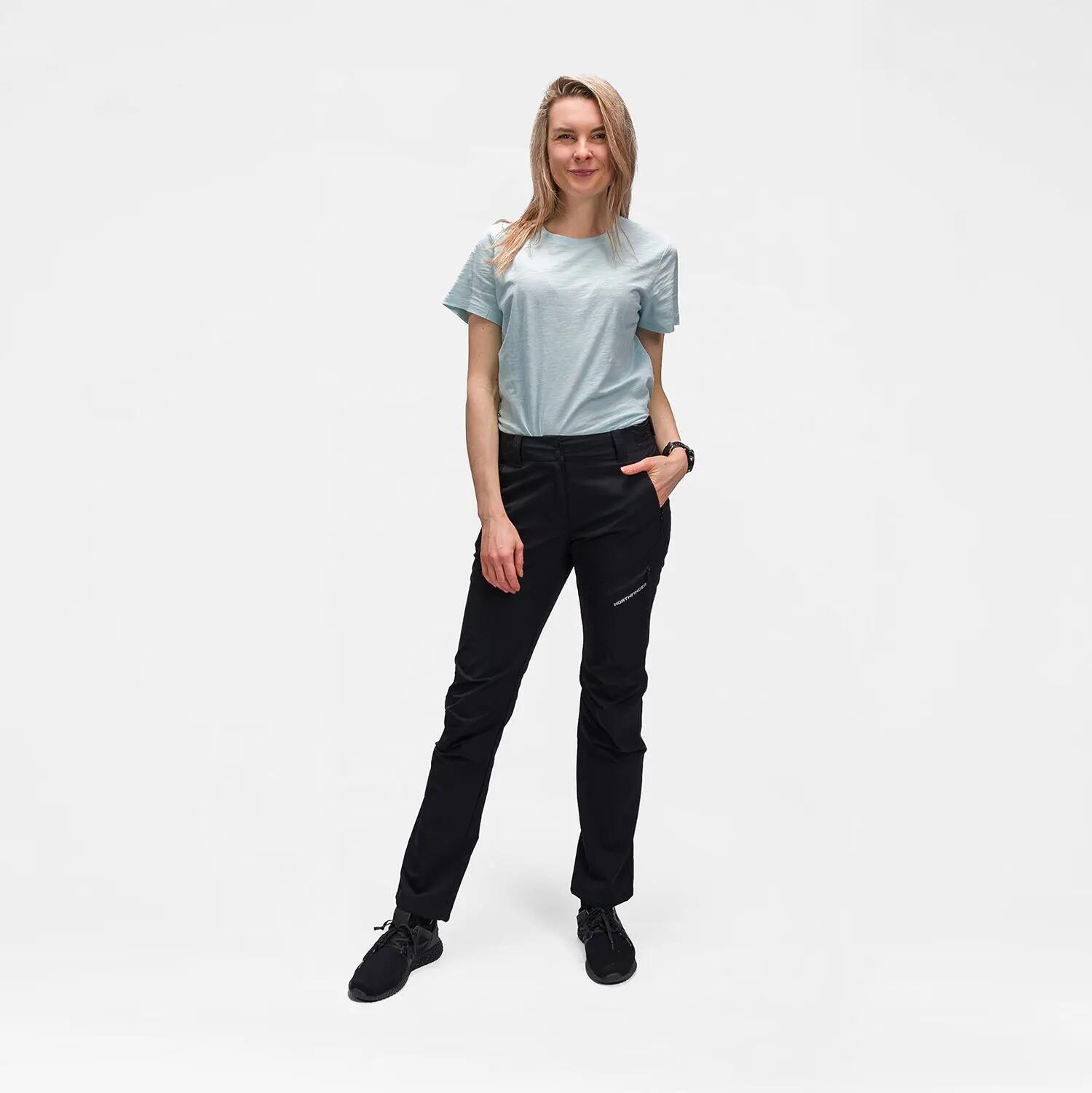 Dámské turistické kalhoty 4-way stretch PLARET1 5/6