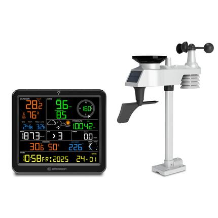 Station météorologique sans fil et WiFi MeteoTemp Solar 7-en-1