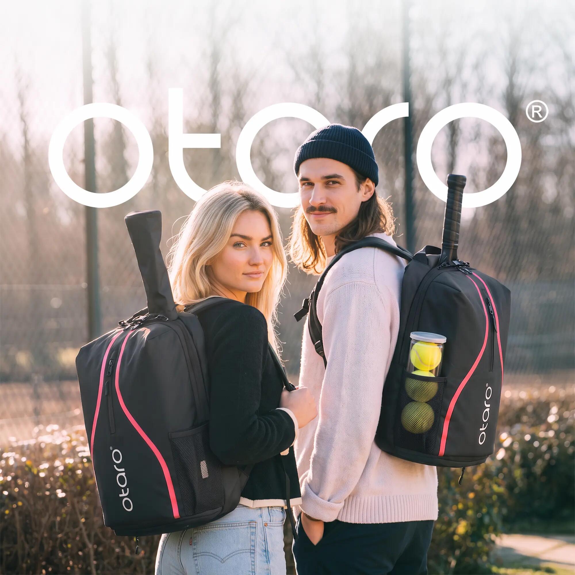Zaino da tennis con vano scarpe 1-2 racchette | Classic 30L Rosa 8/8