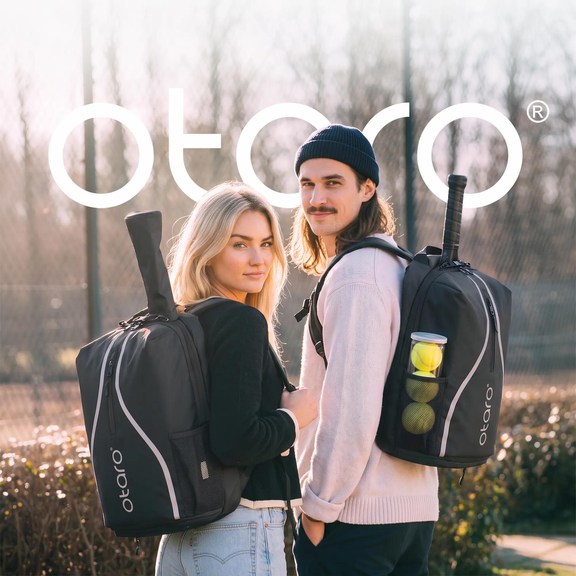 Zaino da tennis con vano scarpe 1-2 racchette | Classic 30L Nero 8/8