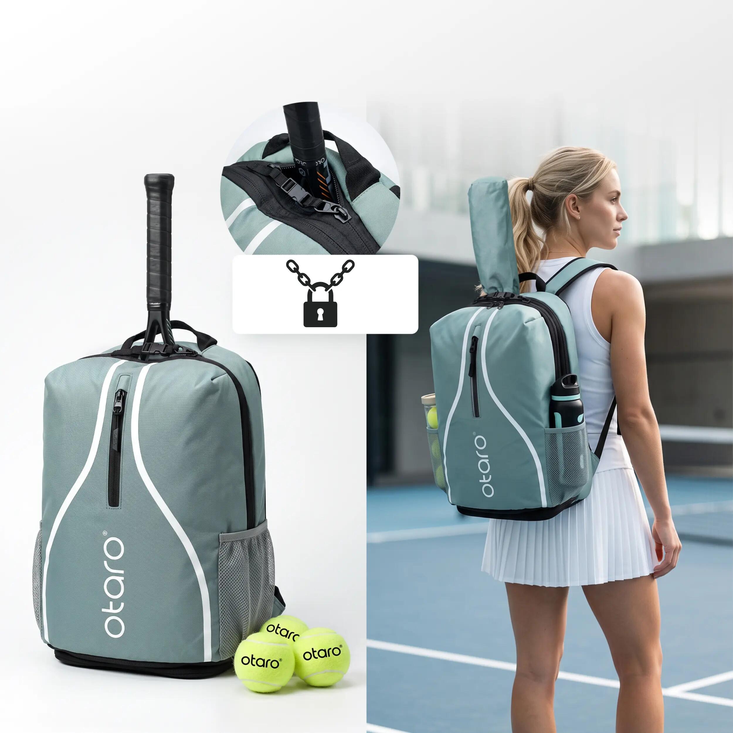 Sac à dos de tennis 1-2 raquettes & chaussures | Classic 30L Vert matcha 2/8