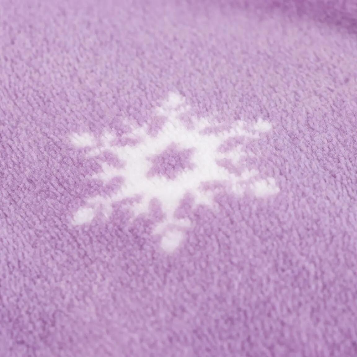Peignoir Enfant Frozen Coral Fleece avec Capuche et Ceinture Lilas 6/6