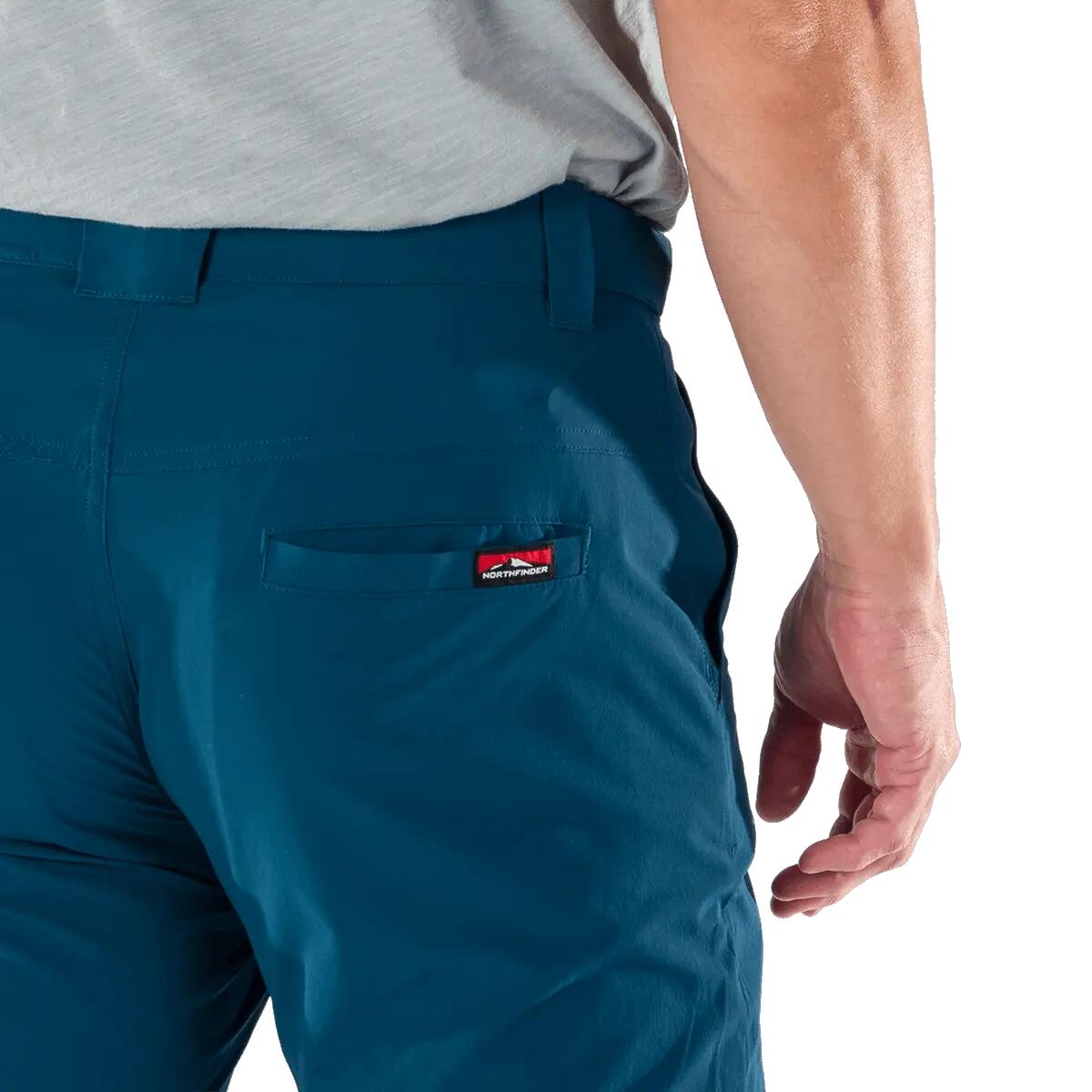 Pánské turistické kalhoty lehké 4-Way Stretch vodoodpudivé OCTAVIO 8/10