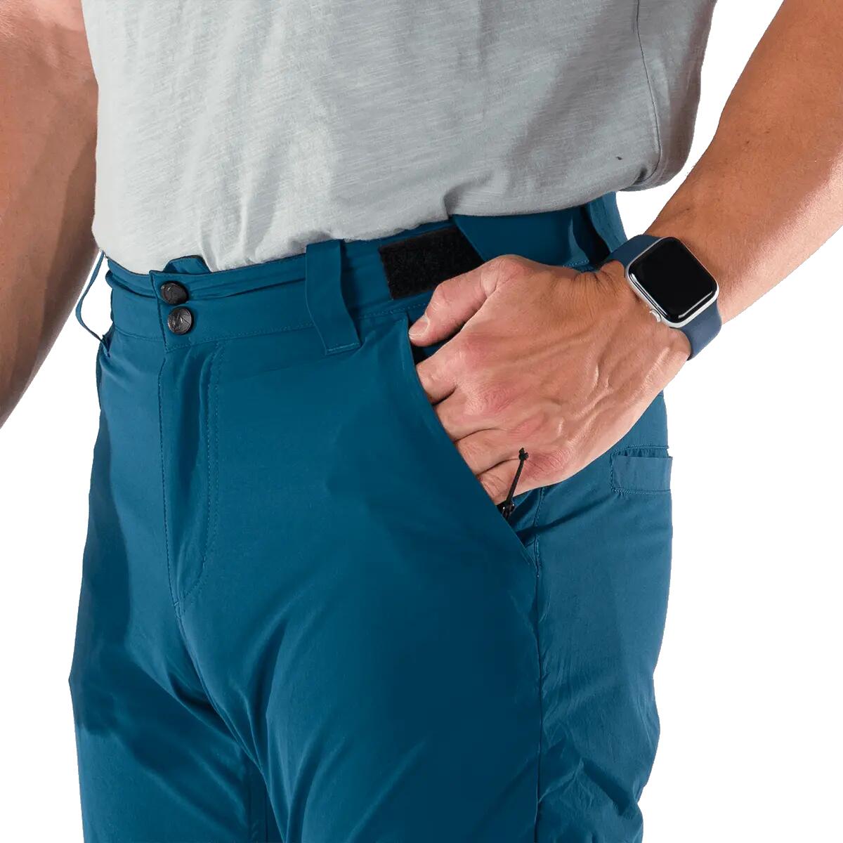 Pánské turistické kalhoty lehké 4-Way Stretch vodoodpudivé OCTAVIO 6/10