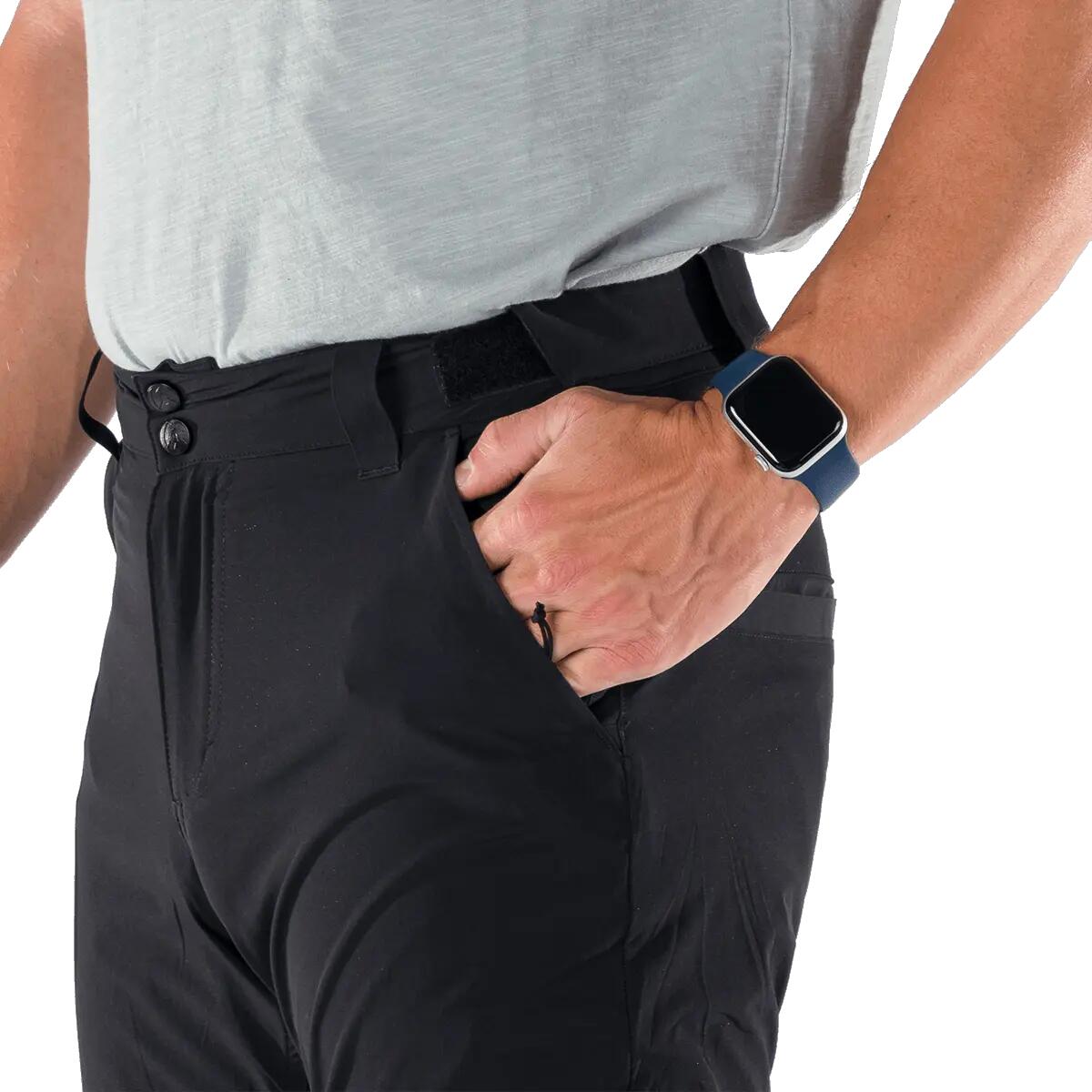 Pánské turistické kalhoty lehké 4-Way Stretch vodoodpudivé OCTAVIO 6/10