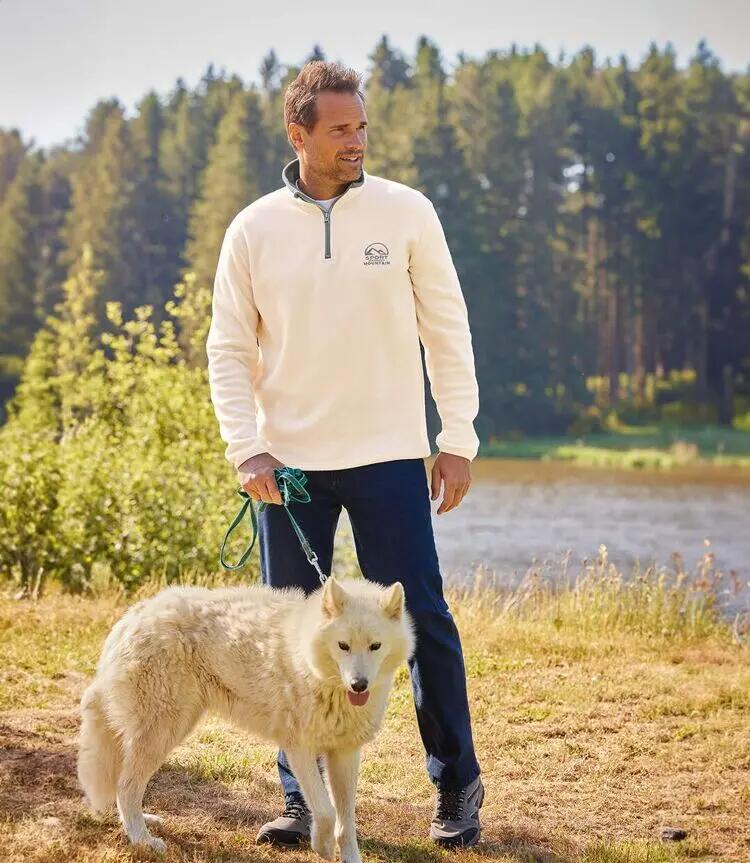 2er-Pack praktische Microfleece-Pullover 3/6