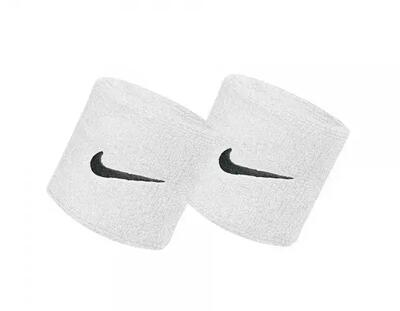 Swoosh badstof polsband (set van 2) (marineblauw)