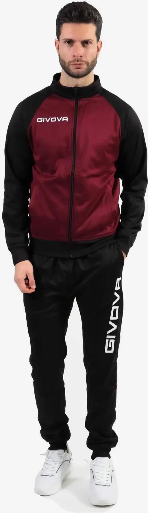 Set sportivo Givova Cuba Borgogna-nero Borgogna 2xl 3/7