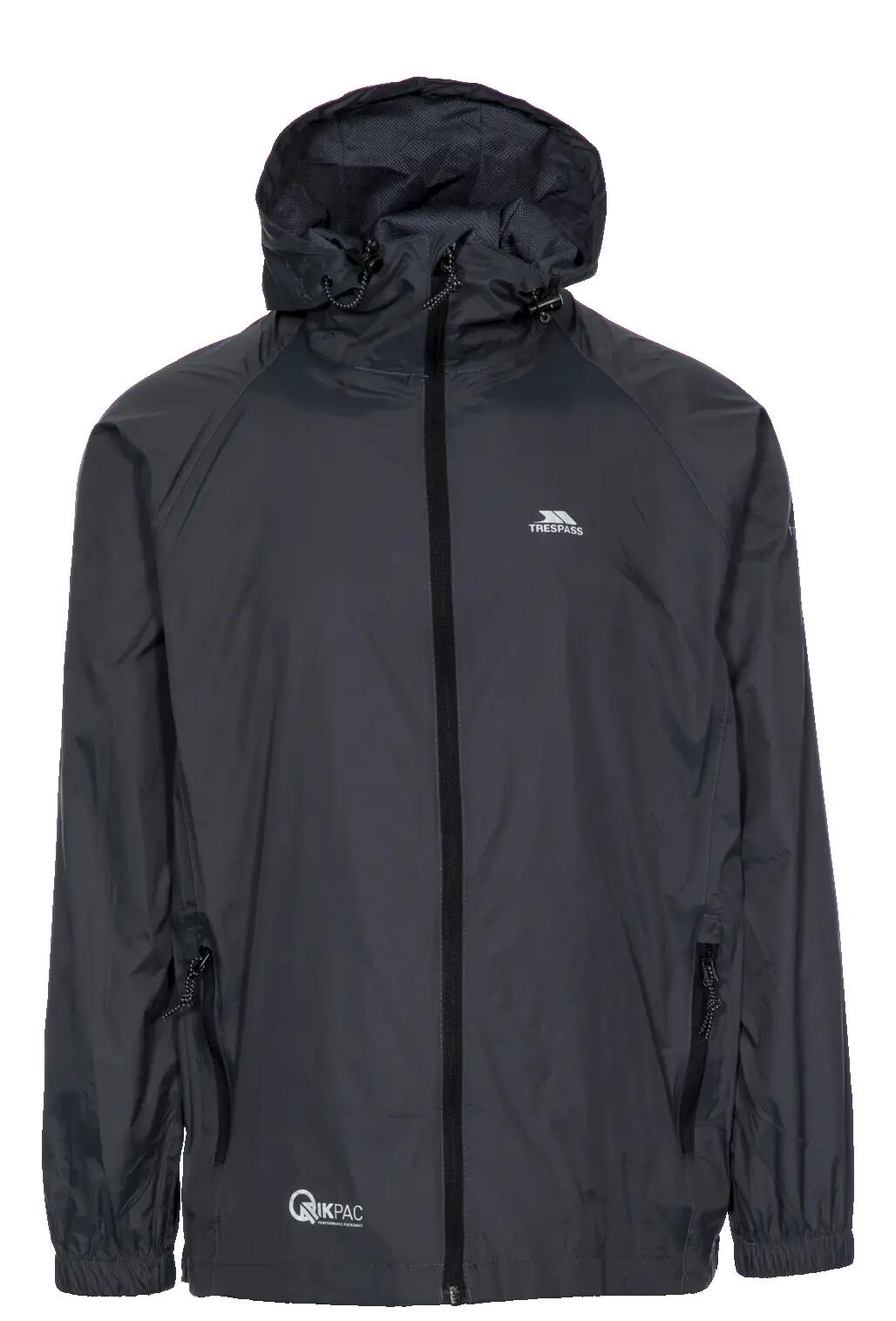 Trespass Qikpac-jas - Unisex Packaway Jkt Flint - Xxs 1/5