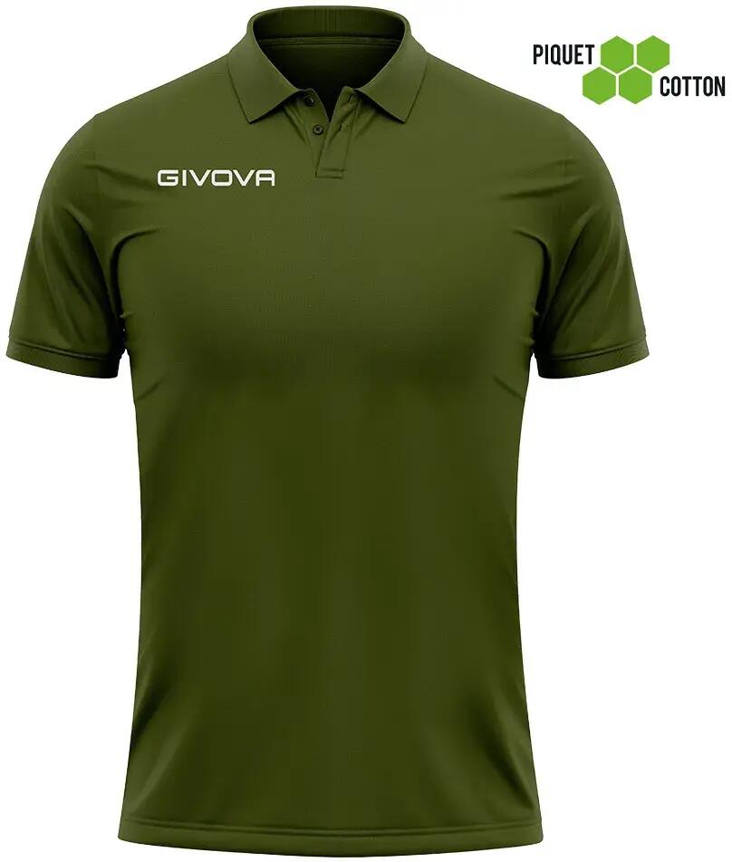 Koszulka polo Givova Polo Cotone Piquet Summer Green 1/4