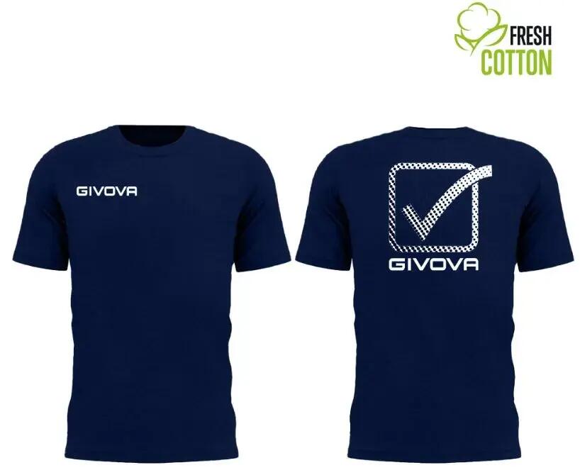 Tricou Bumbac Givova Cubo Bleu Marin 2xl 1/1