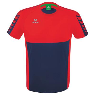 Erima six wings t-shirt zwart/wit junior