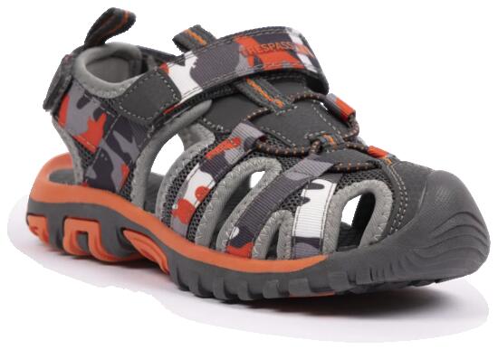 Trespass Jaime - Sandale Enfant Mixte Gris / Orange - 33