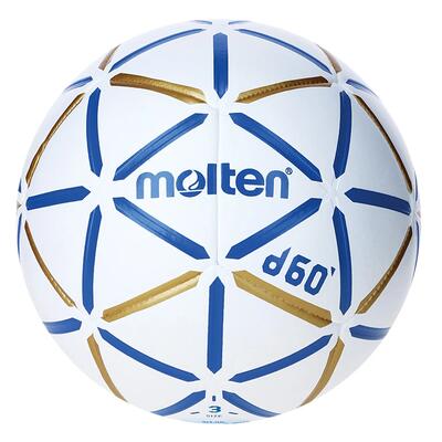 Gesmolten handbalbal hd4000-bw d60 blanco/azul