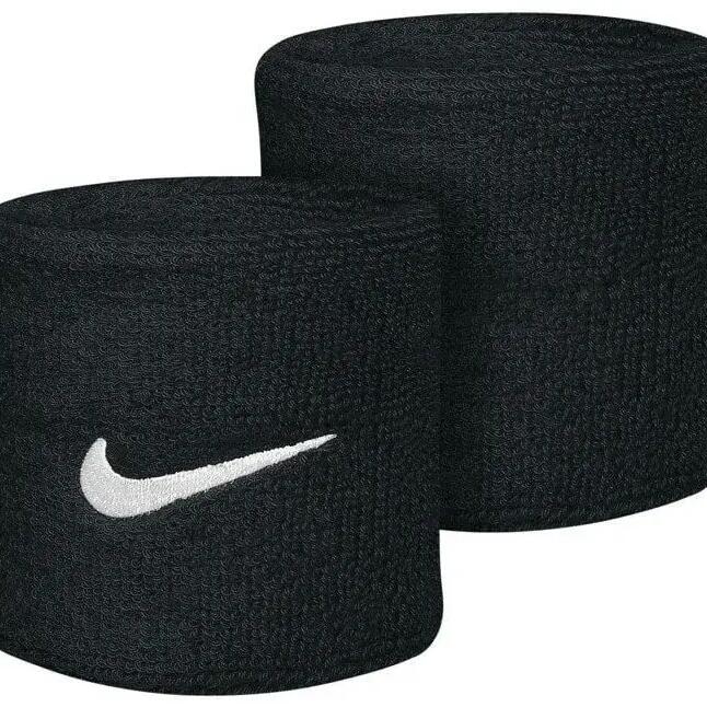 Nike Swoosh Wristbands черно-бели черни