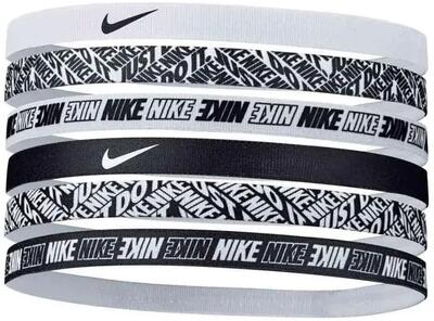 Nike hoofdbanden 6-pack wit-wit-wit wit