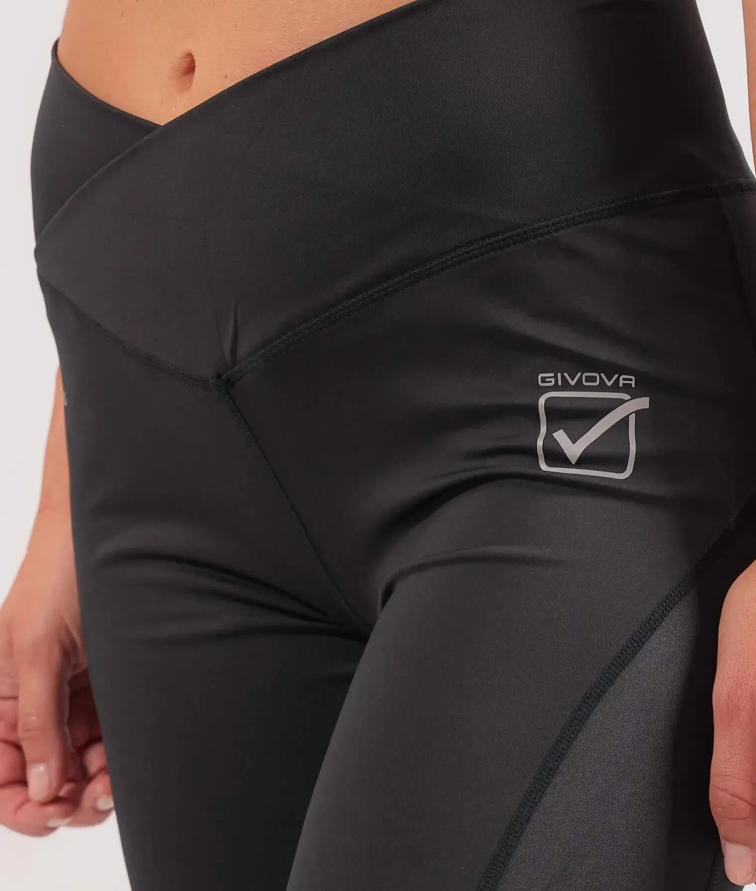 Dames sportlegging Givova Eco Leggins zwart 4/5
