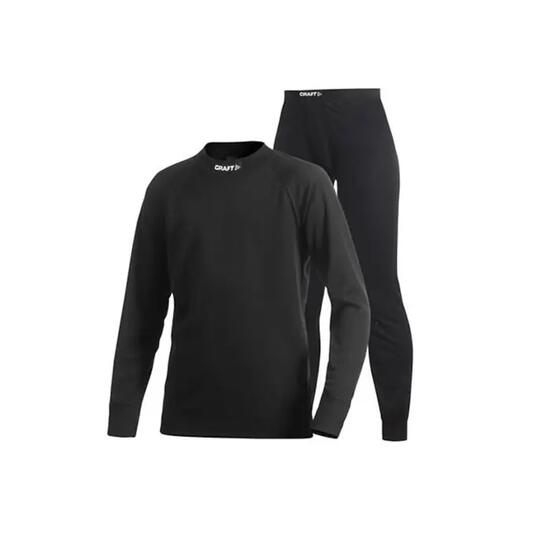 Thermo Set Craft Core Dry Baselayer Nero per bambini (122/134)