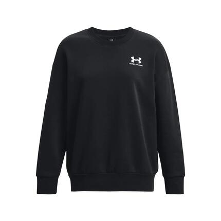 Damen-Sweatshirt Under Armour Essential Flc Os Crew Schwarz Schwarz