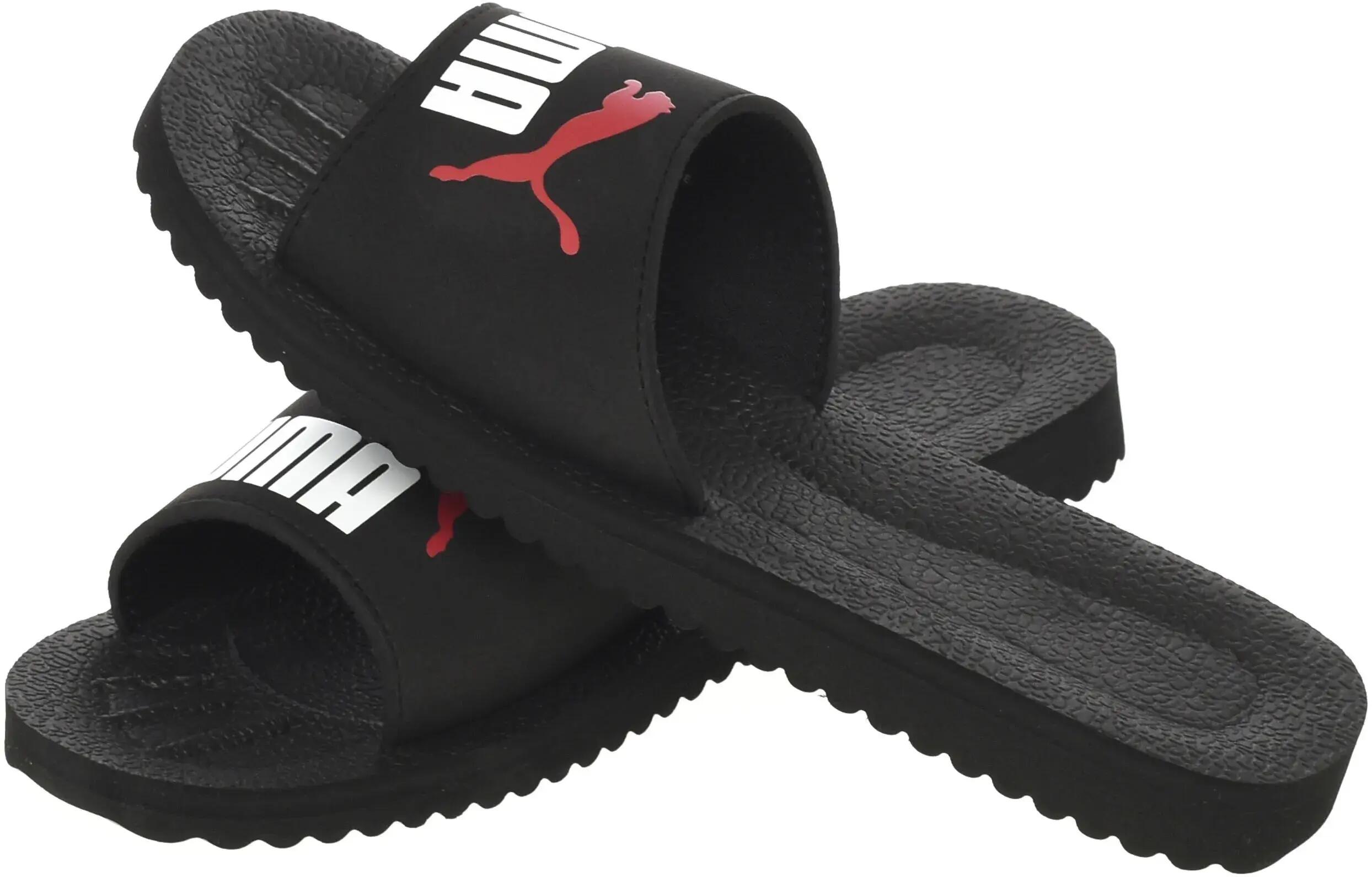 Puma Purecat Slide Zwart-witte Slippers 39 3/6