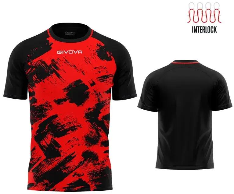 Imagine produs: Tricou sport Givova Art Interlock Roșu-negru Roșu