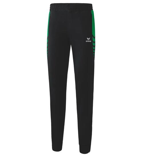 Pantalon d'entraînement Erima Six Wings noir/émeraude