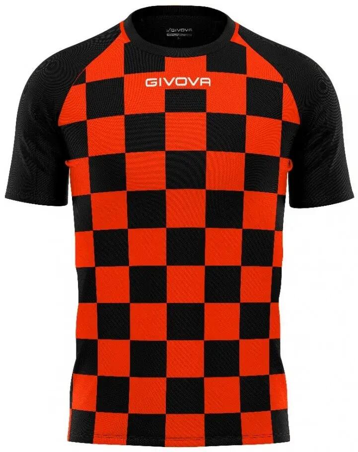 Koszulka sportowa Givova Dama Pomarańczowo-czarna Czerwona 1/1