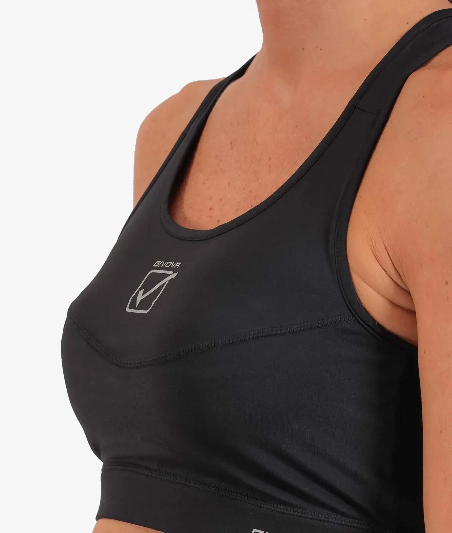 Sportbeha Givova Top Donna Zwart 4/5