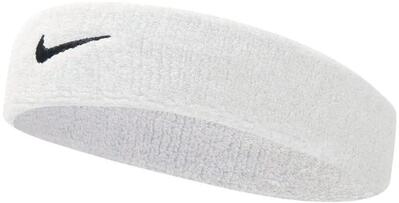 Nike swoosh hoofdband wit-zwart wit