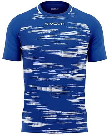 Givova Pixel T-shirt de sport bleu-jaune