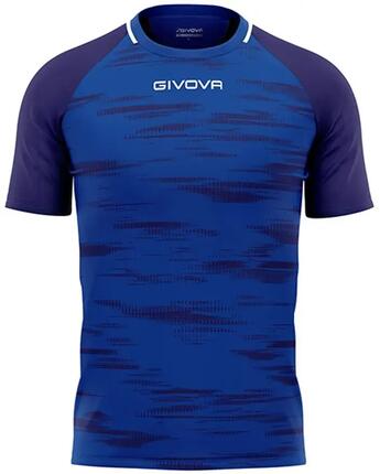 Givova Pixel T-shirt de sport bleu-jaune