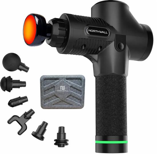 Pistolet de massage Elite avec tête de massage infrarouge – Massage Gun