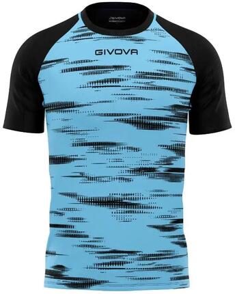 Givova Pixel T-shirt de sport bleu-jaune