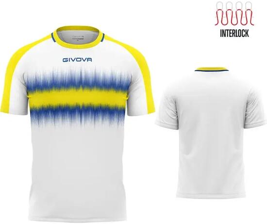 T-shirt uomo givova giallo/azzurro